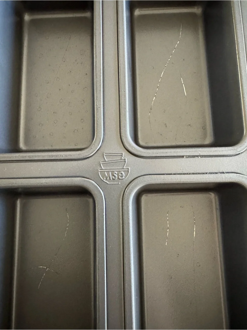 8-Cavity Mini Loaf Pan – Gray from Martha Stewart everyday - minor scratches